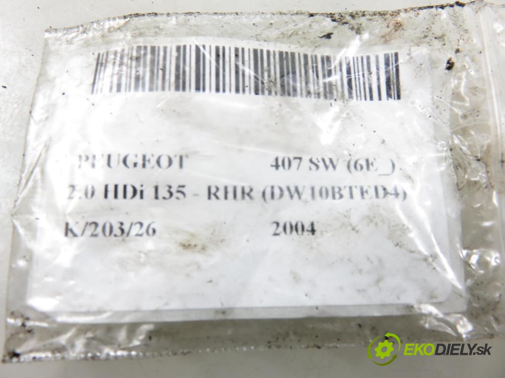 PEUGEOT 407 SW (6E_) KOMBI 2004 100,00 2.0 HDi 135 - RHR 1997,00 vstrekovač 9647247280 (Vstrekovač paliva)