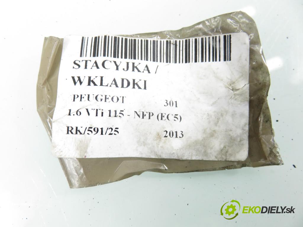 PEUGEOT 301 SEDAN 2013 85,00 1.6 VTi 115 - NFP (EC5) 1587,00 spínačka / VLOŽKY N0503823 ; N0502455 ; 9663123280