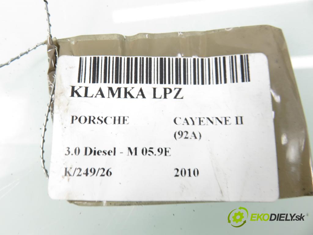 PORSCHE CAYENNE II (92A) SUV 2010 176,00 3.0 Diesel - M 05.9E 2967,00 Kľučka LPZ