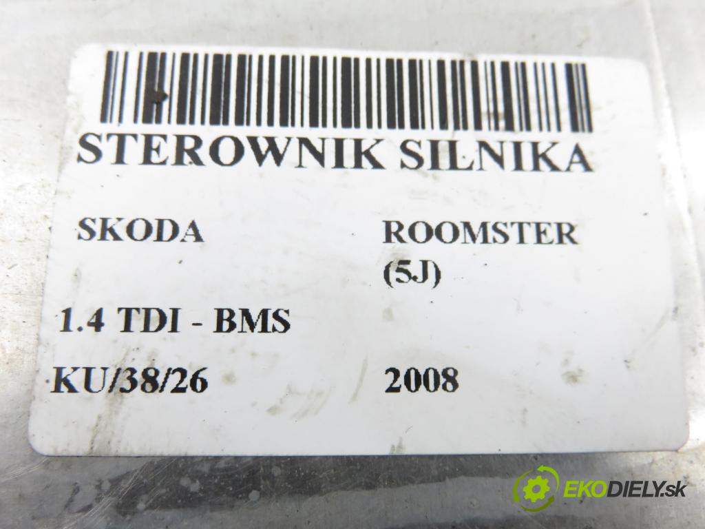 SKODA ROOMSTER (5J) HB 2008 59,00 1.4 TDI - BMS 1422,00 Riadiaca jednotka Motor 045906013A ; 0281013182 ; 045906013E