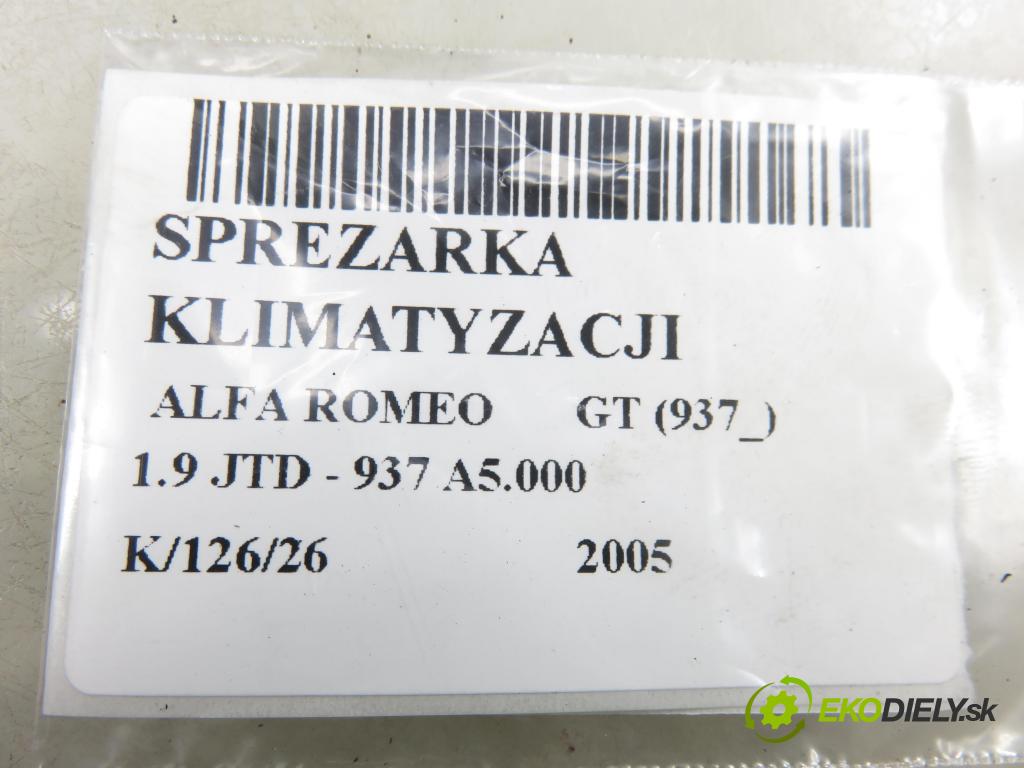 ALFA ROMEO GT (937_) COUPE 2005 110,00 1.9 JTD - 937 A5.000 1910,00 KOMPRESOR: klimatizace 60653652 (Kompresor klimatizace)