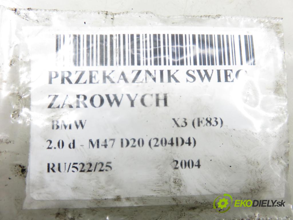 BMW X3 (E83) SUV 2004 110,00 2.0 d 150 - M47 D20 (204D4) 1995,00 RELÉ: SWIEC: 0522120701
