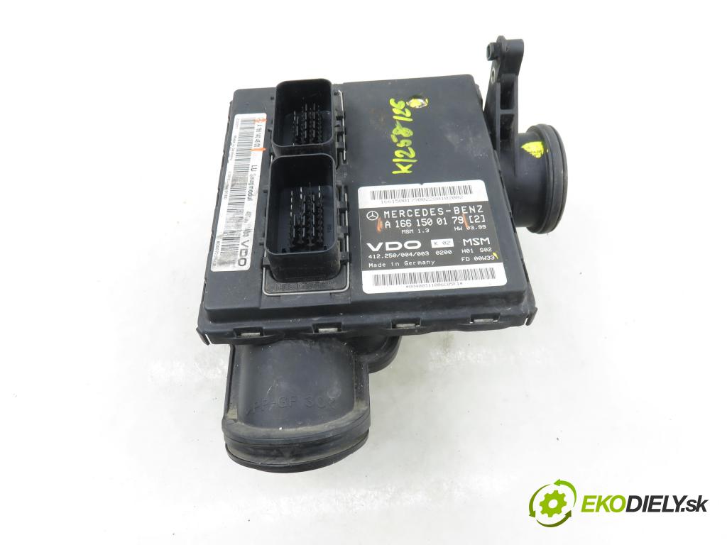 MERCEDES-BENZ KLASA A (W168) HB 1999 60,00 1.4 A 140 82 - M 166.940 1397,00 Riadiaca jednotka Motor A1661500179 ; A1661404600