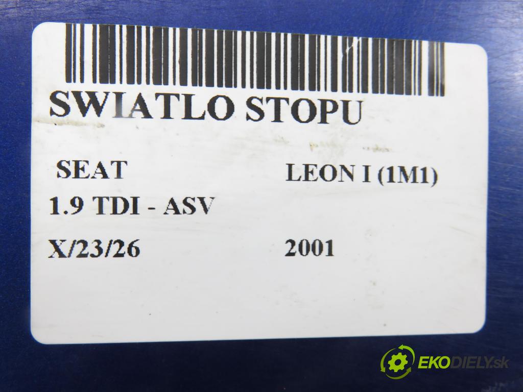 SEAT LEON (1M1) HB 2001 81,00 1.9 TDI 110 - ASV 1896,00 SPOJLER dveří 1M6827933B