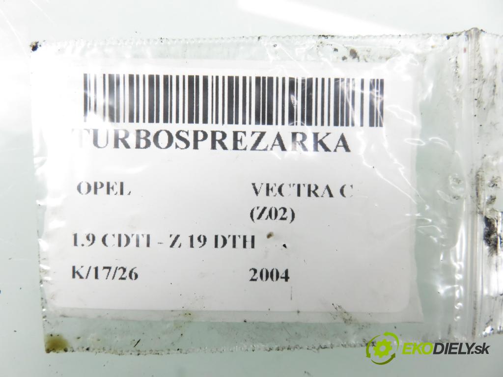 OPEL VECTRA C (Z02) KOMBI 2004 110,00 1.9 CDTI - Z 19 DTH 1910,00 Turbodúchadlo 55196766 (Turbodúchadlo (kompletné))