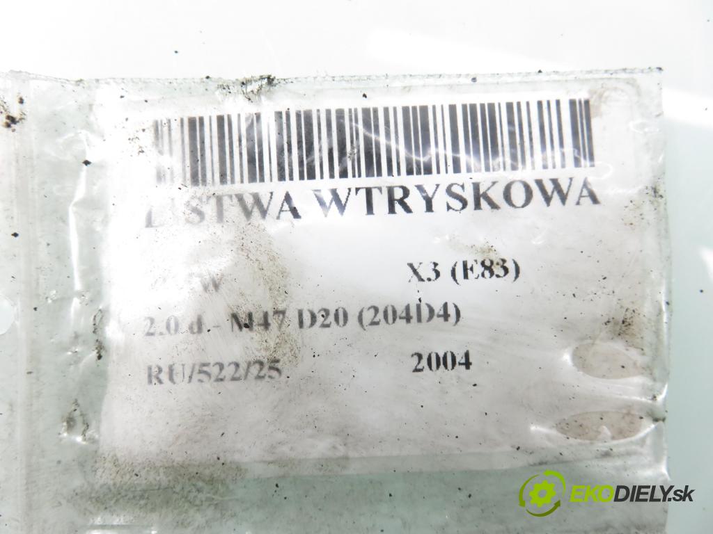 BMW X3 (E83) SUV 2004 110,00 2.0 d 150 - M47 D20 (204D4) 1995,00 snímač TLAK: paliva 0281002497