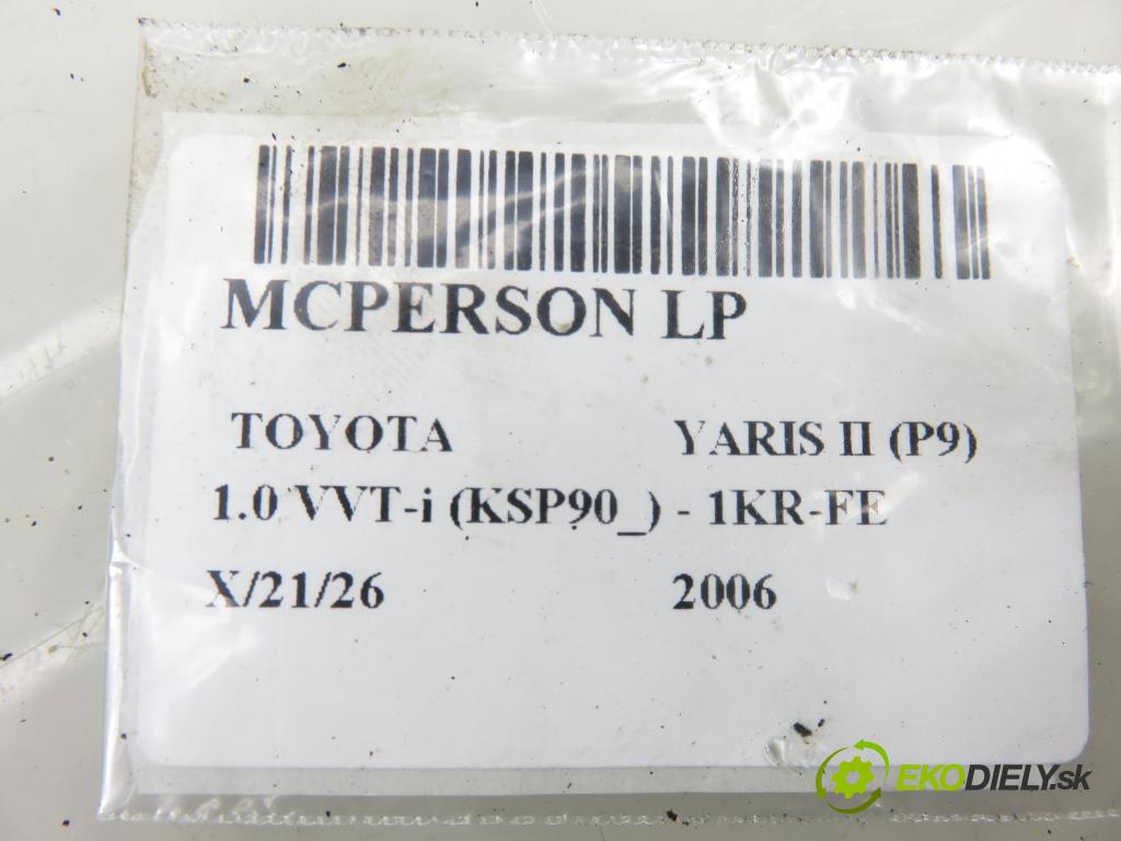 TOYOTA YARIS (_P9_) HB 2006 51,00 1.0 VVT-i (KSP90_) - 1KR-FE 998,00 MCPERSON LP