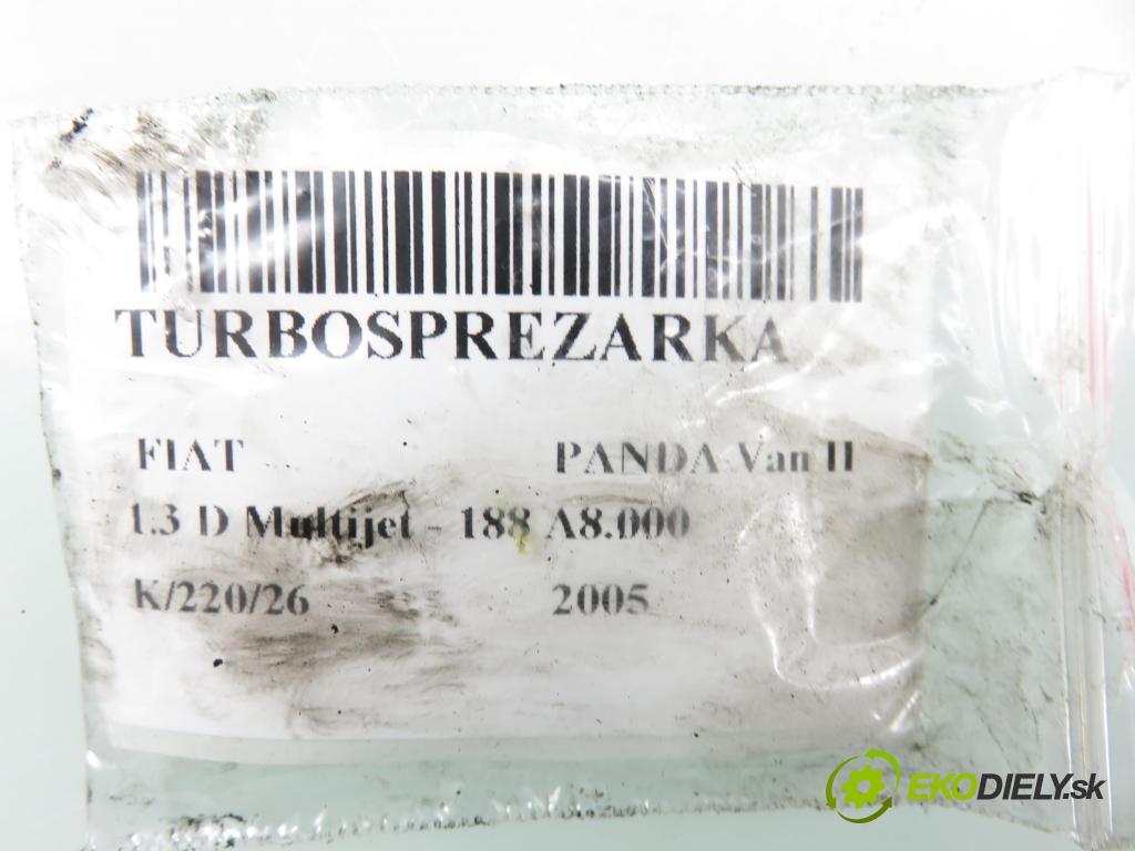 FIAT PANDA Van (169_) HB 2005 51,00 1.3 D Multijet - 188 A8.000 1248,00 Turbodúchadlo 73501343 (Turbodúchadlo (kompletné))