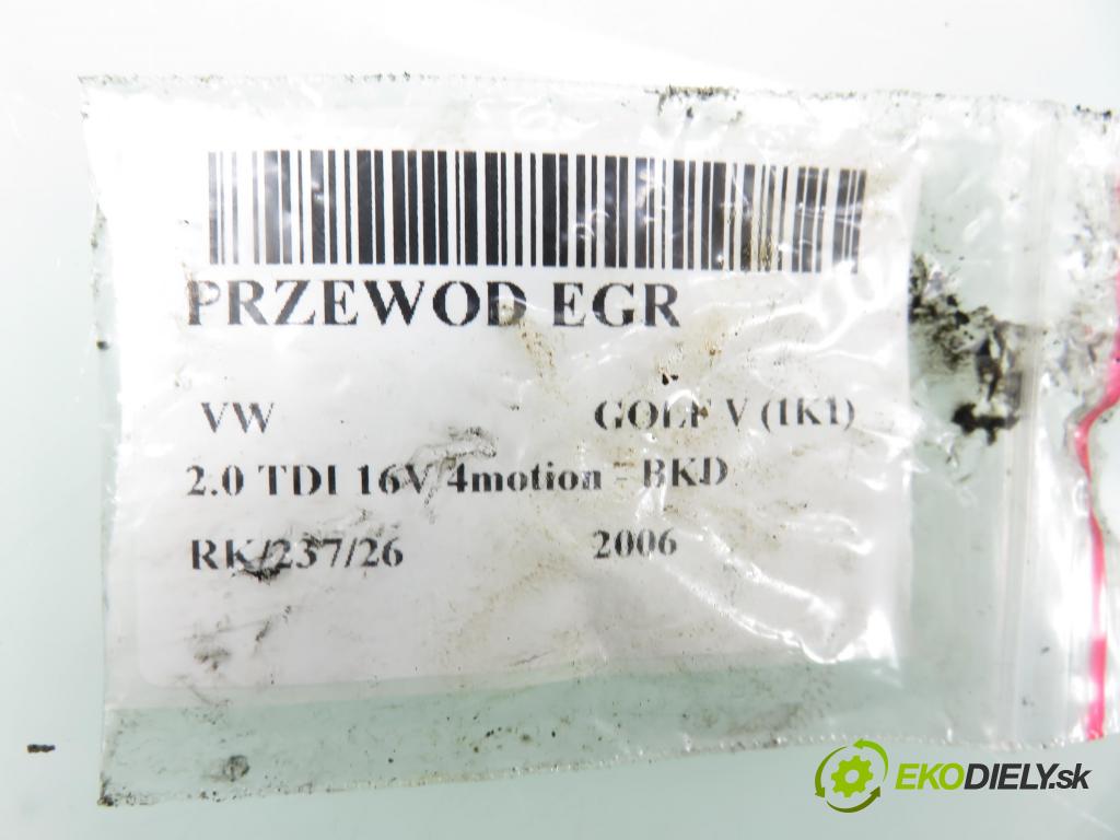 VW GOLF V (1K1) HB (LONG) 2006 103,00 2.0 TDI 16V 4motion - BKD 1968,00 trubka EGR 03G131521T