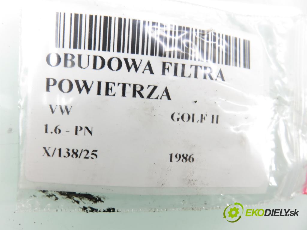 VW GOLF II (19E, 1G1) HB 1986 51,00 1.6 - PN 1595,00 obal filtra vzduchu 027129607D (Kryt vzduchového filtru)