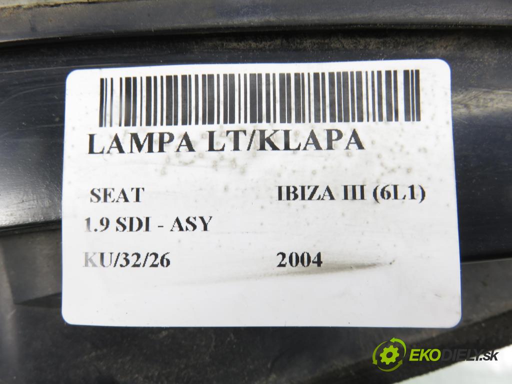 SEAT IBIZA III (6L1) HB 2004 47,00 1.9 SDI - ASY 1896,00 Svetlo ľavé zadné kufor 6L6945093F ; 6L6945107