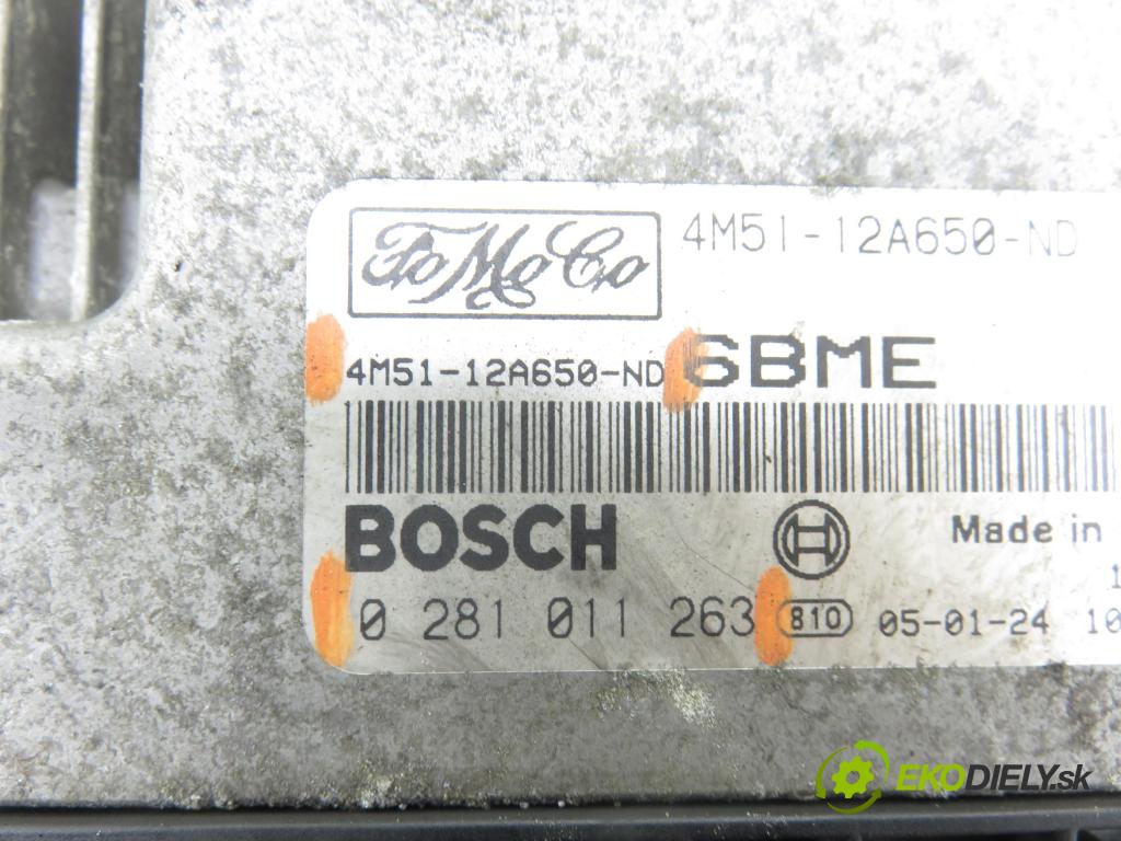 FORD FOCUS II (DA_, HCP) HB 2005 80,00 1.6 TDCi - G8DD 1560,00 Riadiaca jednotka Motor 4M5112A650ND ; 0281011263