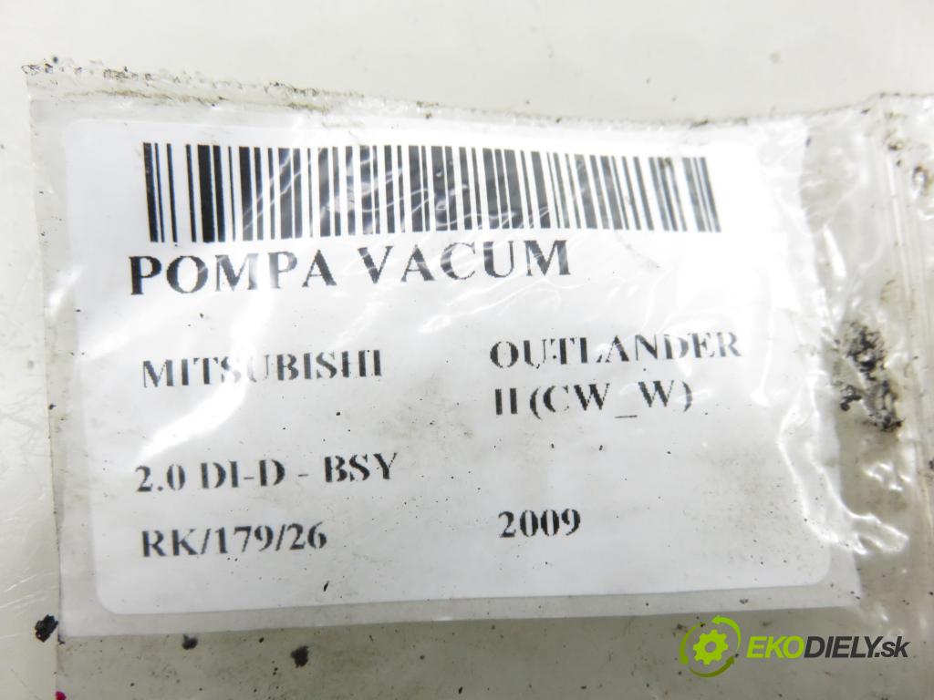 MITSUBISHI OUTLANDER II (CW_W) SUV 2009 103,00 2.0 DI-D 140 - BSY (Volkswagen Group) 1968,00 Pumpa vákuová 03G145209C