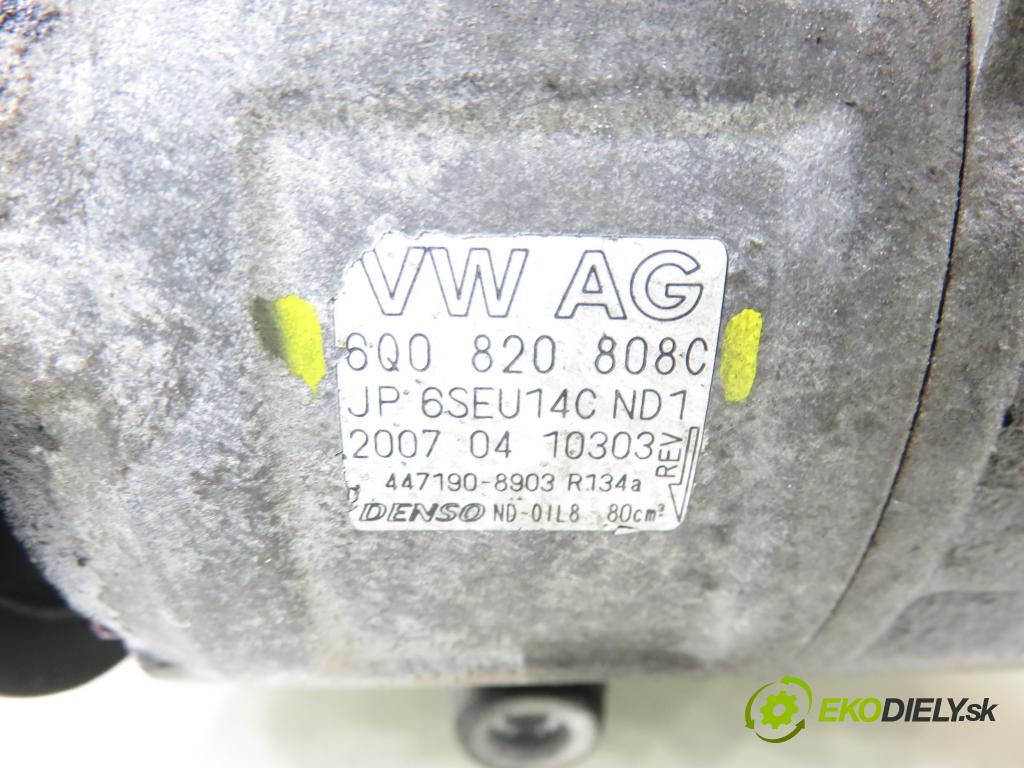 SKODA ROOMSTER (5J) HB 2008 59,00 1.4 TDI - BMS 1422,00 KOMPRESOR: klimatizace 6Q0820808C ; 4471908903 (Kompresor klimatizace)