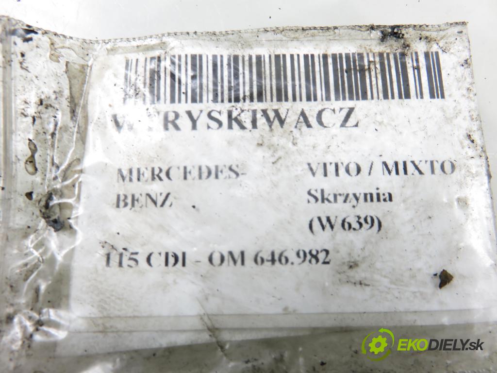MERCEDES-BENZ VITO / MIXTO Skrzynia (W639) FURGON 2004 110,00 115 CDI 150 - OM 646.982 2148,00 vstrekovač 6460700287 (Vstrekovač paliva)