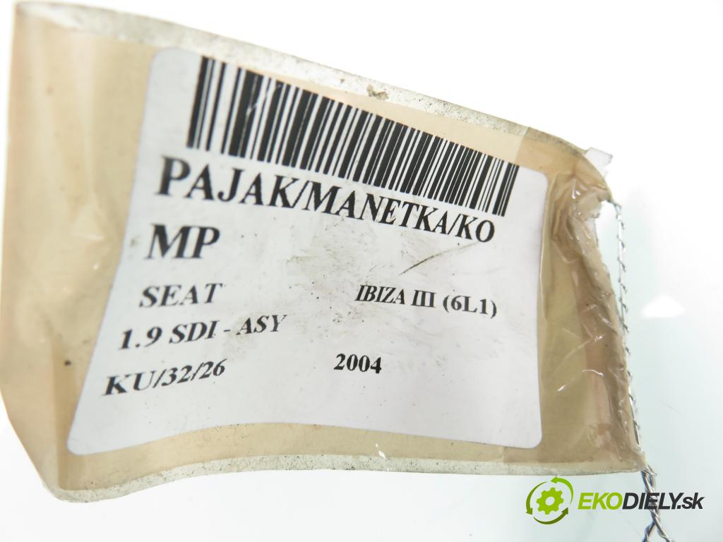 SEAT IBIZA III (6L1) HB 2004 47,00 1.9 SDI - ASY 1896,00 PAKA/ŘAZENÍ/SADA: 6Q0953503AD ; 283396 ; 203257