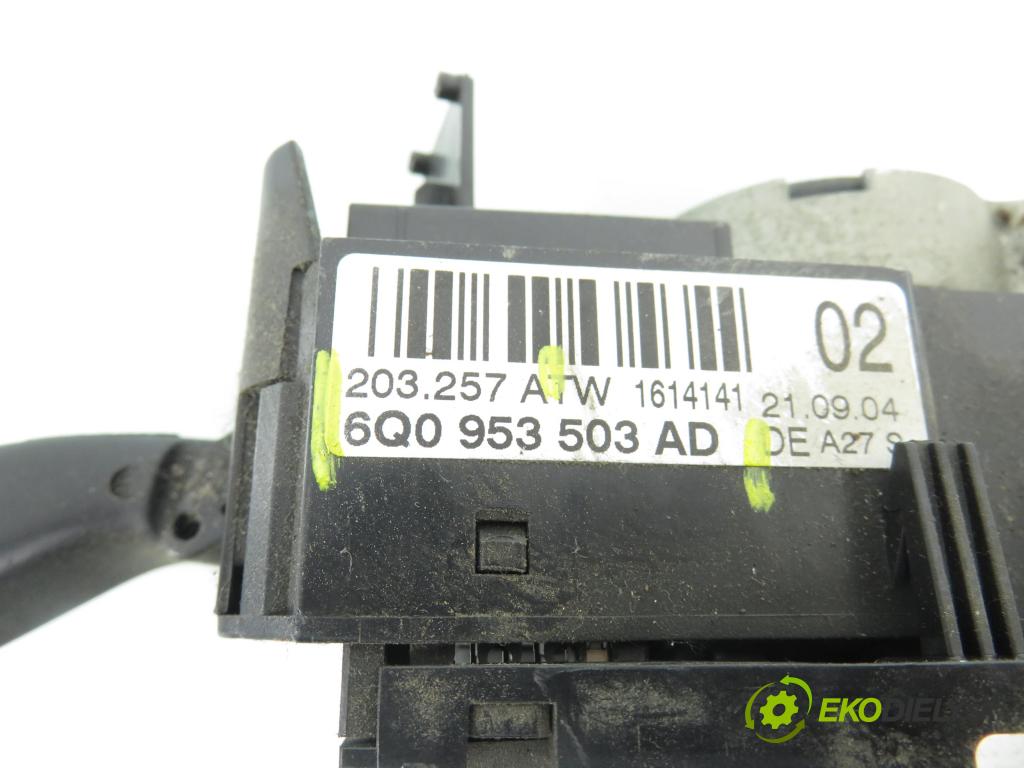 SEAT IBIZA III (6L1) HB 2004 47,00 1.9 SDI - ASY 1896,00 páčka/prepínač 6Q0953503AD ; 283396 ; 203257