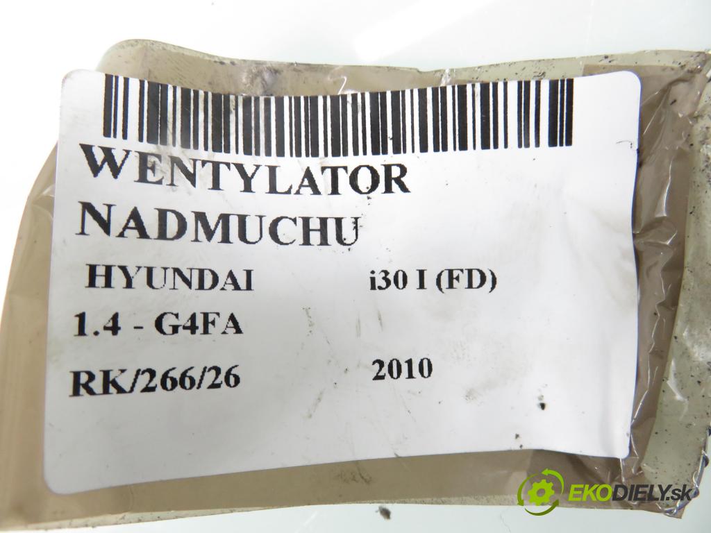 HYUNDAI i30 (FD) HB 2010 80,00 1.4 - G4FA 1396,00 Ventilátor vetráku F00S33F023