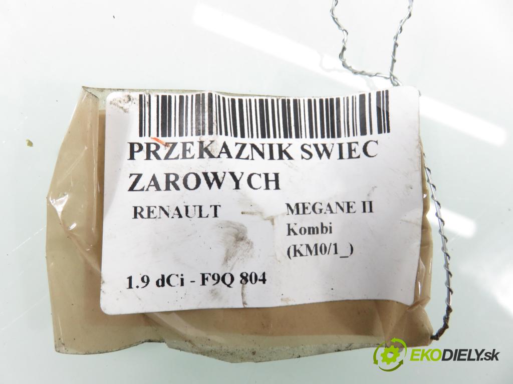 RENAULT MEGANE II Kombi (KM0/1_) KOMBI 2007 96,00 1.9 dCi 131 - F9Q 804 1870,00 RELÉ: JÚN: 