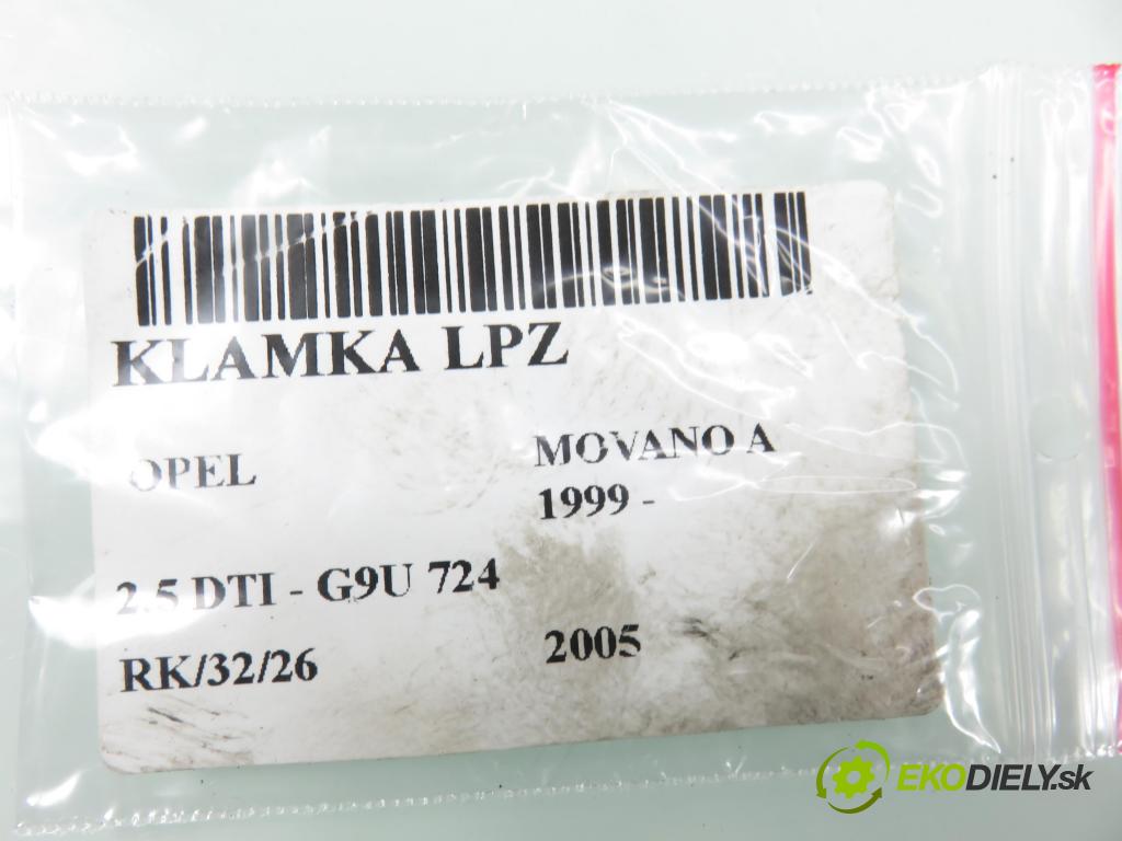 OPEL MOVANO Furgon (X70) FURGON 2005 84,00 2.5 DTI - G9U 724 2464,00 klika LPZ 7700352488