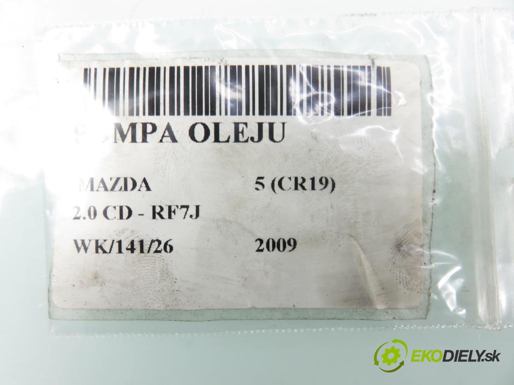 MAZDA 5 (CR19) MINIVAN 2009 105,00 2.0 MZR-CD 143 - RF7J 1998,00 Pumpa oleja RF7J14100 (Olejová pumpa)