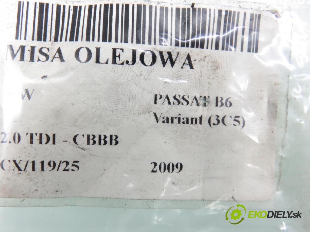 VW PASSAT B6 Variant (3C5) KOMBI 2009 125,00 2.0 TDI - CBBB 1968,00 vana olejová 03G103603AD ; 03G103603AF (Olejová vana)