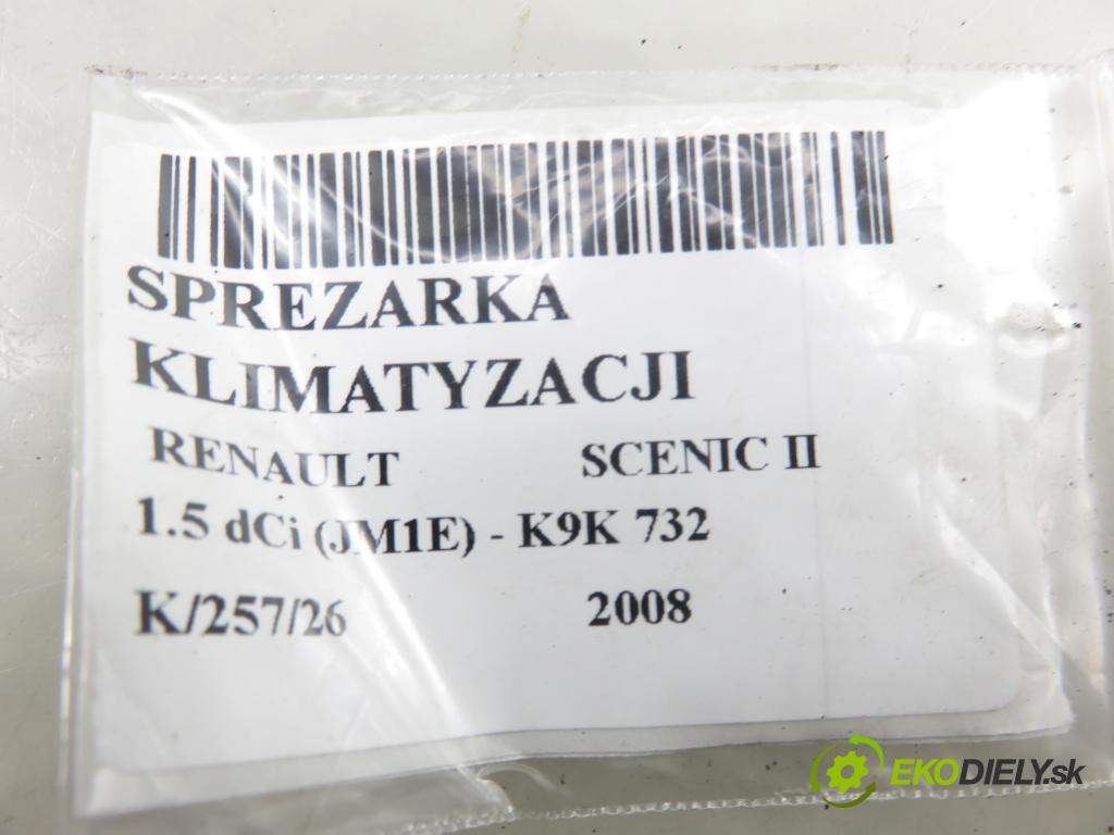 RENAULT SCENIC II (JM0/1_) MINIVAN 2008 78,00 1.5 dCi 106 - K9K 732 1461,00 KOMPRESOR: klimatizace (Kompresor klimatizace)