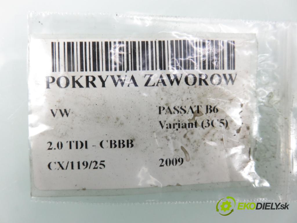 VW PASSAT B6 Variant (3C5) KOMBI 2009 125,00 2.0 TDI - CBBB 1968,00 Kryt Ventilov 03L103469K