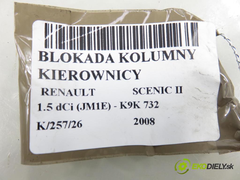 RENAULT SCENIC II (JM0/1_) MINIVAN 2008 78,00 1.5 dCi 106 - K9K 732 1461,00 blokáda tyče volantu 8200604932