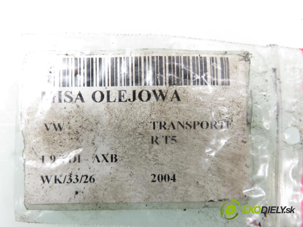 VW TRANSPORTER V Skrzynia (7HA, 7HH, 7EA, 7EH) FURGON 2004 77,00 1.9 TDI PD 105 - AXB 1896,00 Vaňa olejová 038103603AD (Olejová vaňa)