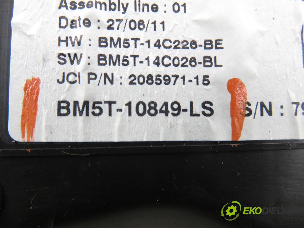 FORD FOCUS III Turnier KOMBI 2012 85,00 1.6 TDCi - T1DB 1560,00 prístrojovka elektrický BM5T10849LS