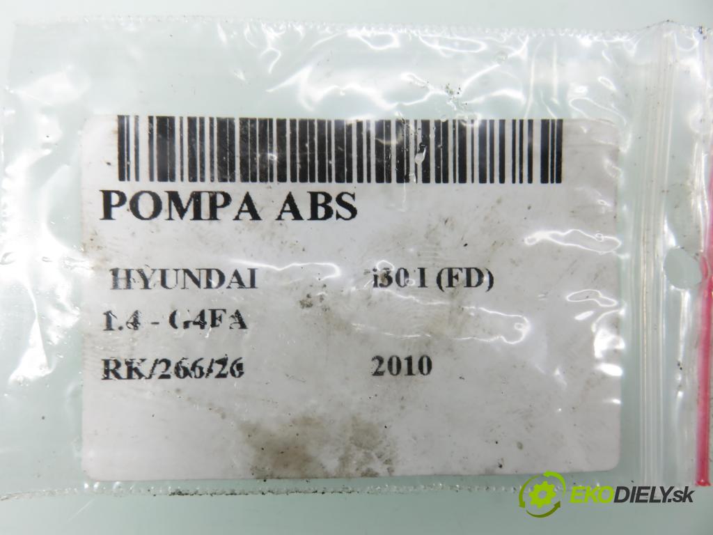 HYUNDAI i30 (FD) HB 2010 80,00 1.4 - G4FA 1396,00 pumpa ABS 589202R500 ; 0265951617 ; 0265251576 (Pumpa ABS)