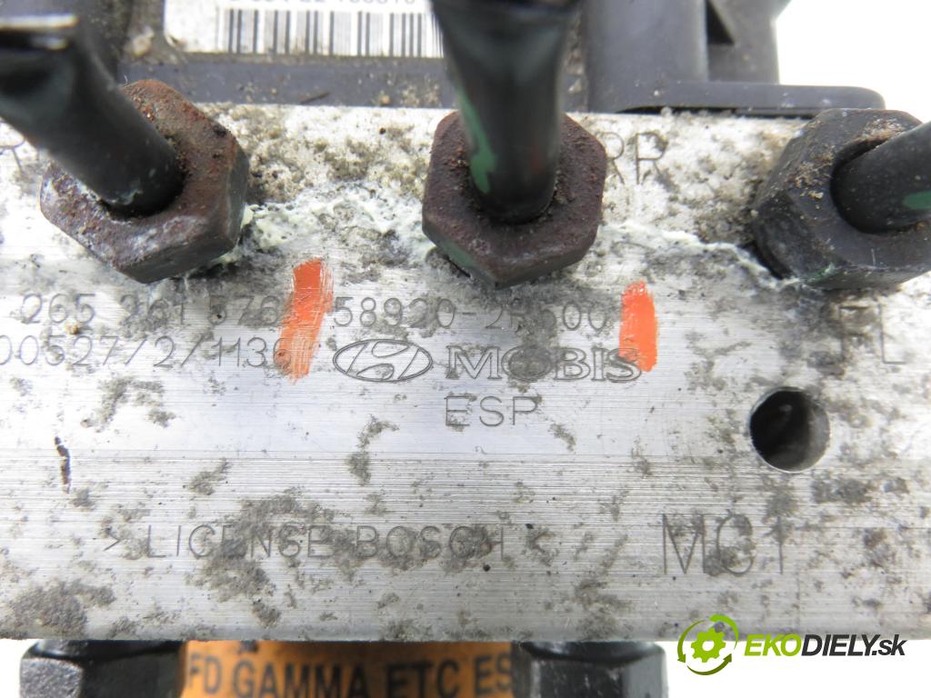 HYUNDAI i30 (FD) HB 2010 80,00 1.4 - G4FA 1396,00 pumpa ABS 589202R500 ; 0265951617 ; 0265251576 (Pumpa ABS)