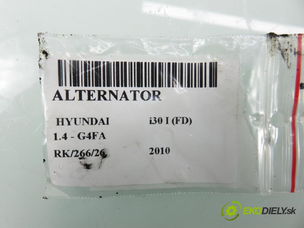 HYUNDAI i30 (FD) HB 2010 80,00 1.4 - G4FA 1396,00 Alternátor 2655447 (Alternátor)