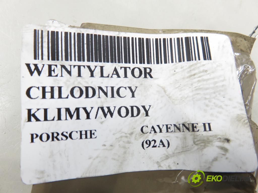 PORSCHE CAYENNE II (92A) SUV 2010 176,00 3.0 Diesel - M 05.9E 2967,00 ventilátor chladič PODNEBÍ / VODA 7P0121201F ; 7P0121203A