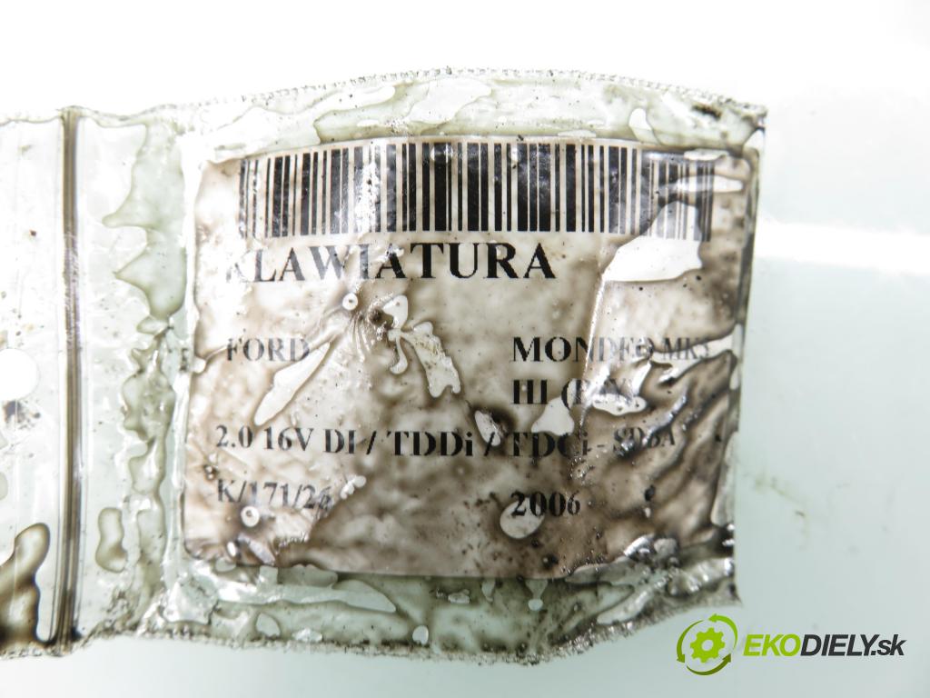 FORD MONDEO III (B5Y) LIFTBACK 2006 66,00 2.0 16V DI / TDDi / TDCi - SDBA 1998,00 klávesnice 2S7Q6K537AC