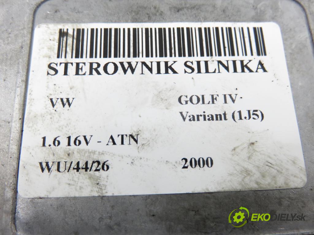 VW GOLF IV Variant (1J5) KOMBI 2000 77,00 1.6 16V - ATN 1598,00 řídící jednotka motora 036906034AM ; 6160051809 ; IAW4LV6
