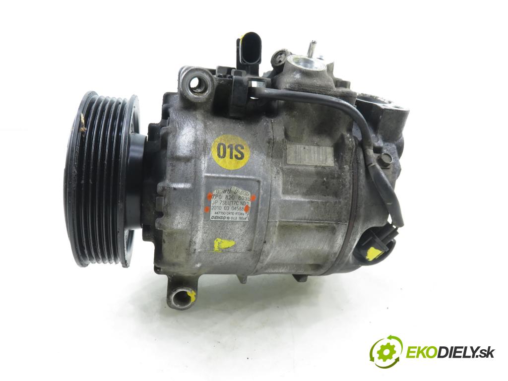 PORSCHE CAYENNE II (92A) SUV 2010 176,00 3.0 Diesel - M 05.9E 2967,00 KOMPRESOR: klimatizace 7P0820803D ; 20100304588 (Kompresor klimatizace)