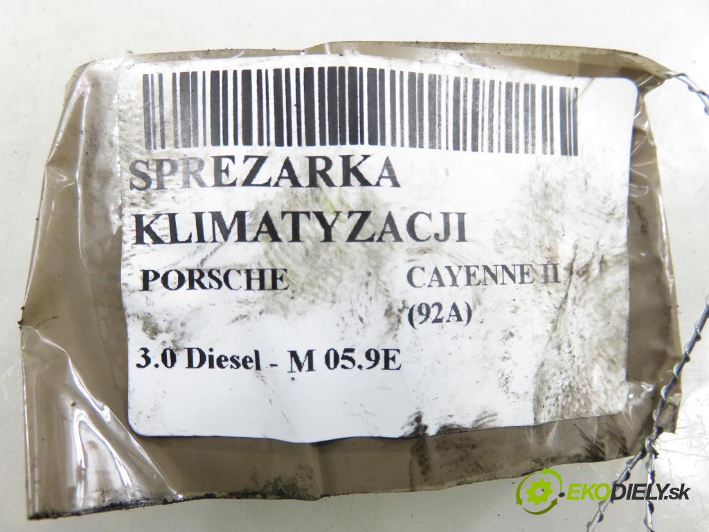 PORSCHE CAYENNE II (92A) SUV 2010 176,00 3.0 Diesel - M 05.9E 2967,00 KOMPRESOR: klimatizace 7P0820803D ; 20100304588 (Kompresor klimatizace)