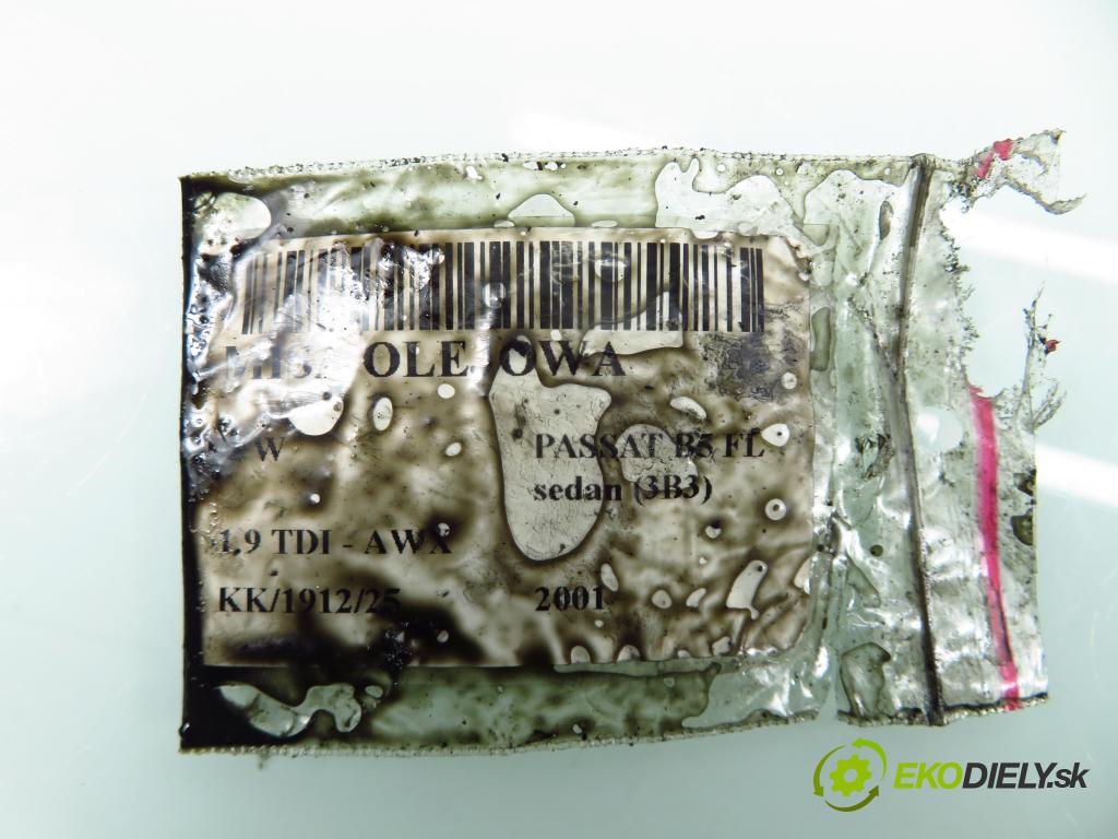 VW PASSAT B5.5 (3B3) SEDAN 2001 96,00 1.9 TDI - AWX 1896,00 Vaňa olejová 06B103603N (Olejová vaňa)