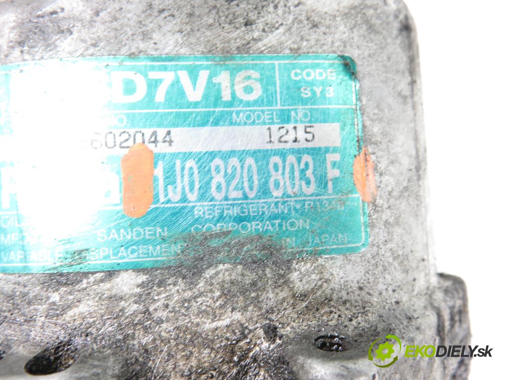 VW GOLF IV Variant (1J5) KOMBI 2000 77,00 1.6 16V - ATN 1598,00 KOMPRESOR: klimatizácie 1J0820803F (Kompresor klimatizácie)