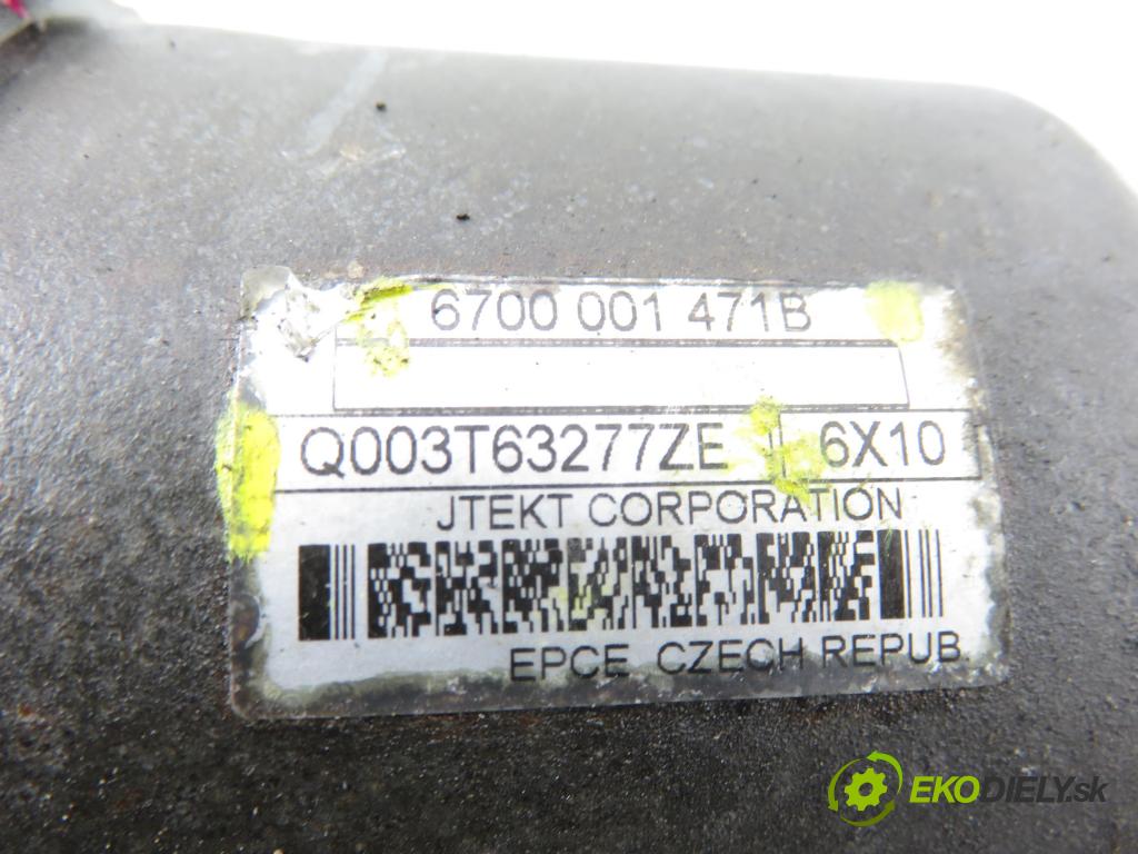 PEUGEOT 207 (WA_, WC_) HB 2007 79,00 1.6 16V - NFU (TU5JP4) 1587,00 řízení ZE posilovačem 6700001471B ; Q003T63277ZE