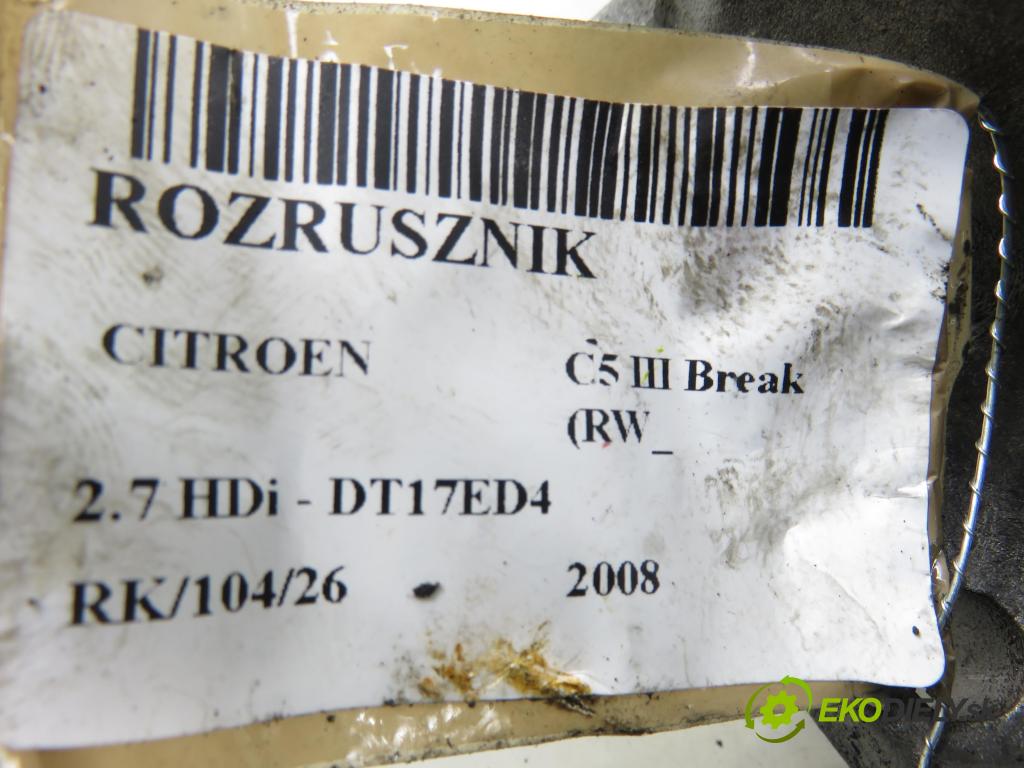 CITROEN C5 III Break (RW_) KOMBI 2008 150,00 2.7 HDi - UHZ (DT17BTED4) 2720,00 Štartér 4280001630 ; C639011R (Štartér)