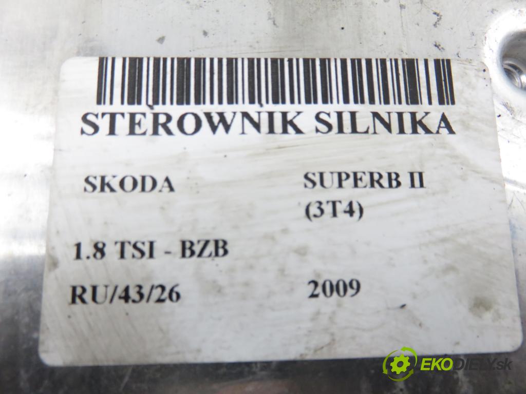 SKODA SUPERB II (3T4) LIFTBACK 2009 118,00 1.8 TSI - BZB 1798,00 řídící jednotka motora 3T0907115 ; 1Z0907115B ; 0261201795
