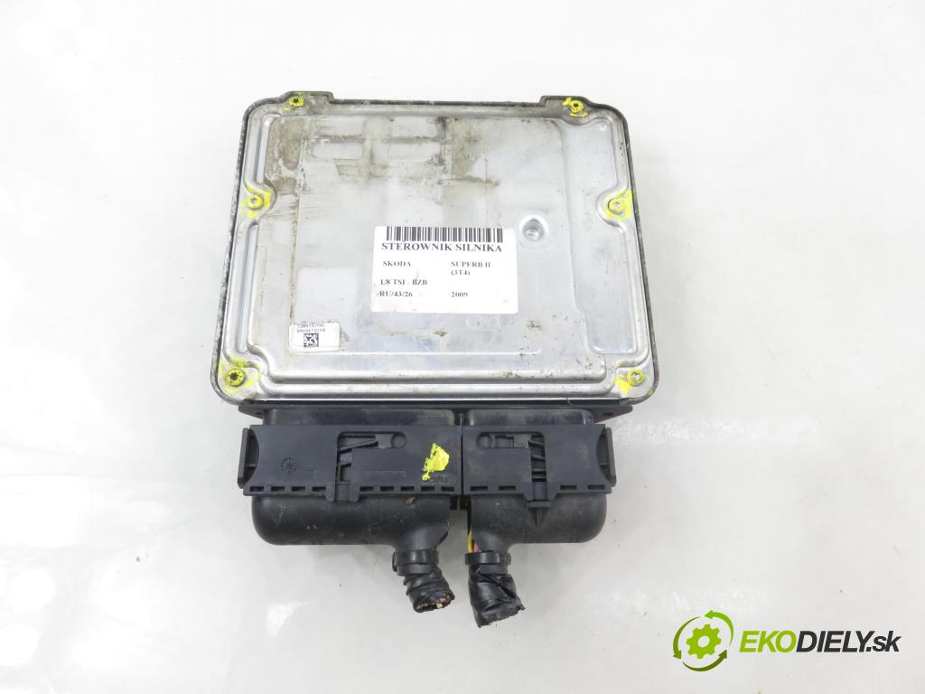 SKODA SUPERB II (3T4) LIFTBACK 2009 118,00 1.8 TSI - BZB 1798,00 řídící jednotka motora 3T0907115 ; 1Z0907115B ; 0261201795