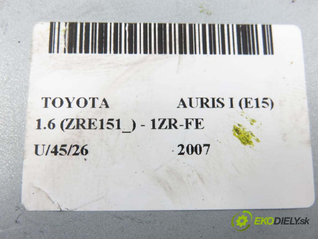 TOYOTA AURIS (_E15_) HB 2007 91,00 1.6 Dual-VVTi 124 - 1ZR-FE 1598,00 řídící jednotka převodovky 8953012250 ; 32481111800