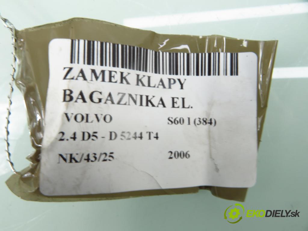 VOLVO S60 I (384) SEDAN 2006 136,00 2.4 D5 - D 5244 T4 2400,00 zámok dveří kufr EL. 8652398