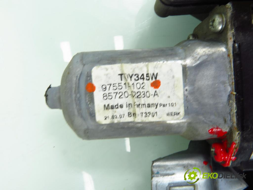 TOYOTA AURIS (_E15_) HB 2007 91,00 1.6 Dual-VVTi 124 - 1ZR-FE 1598,00 Mechanizmus okien 3D 975514102