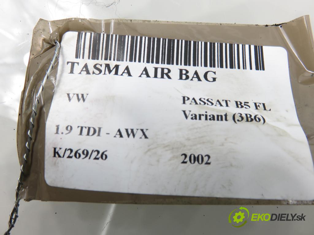 VW PASSAT B5.5 Variant (3B6) KOMBI 2002 96,00 1.9 TDI - AWX 1896,00 PÁSKA: air BAG 1J0959654AP