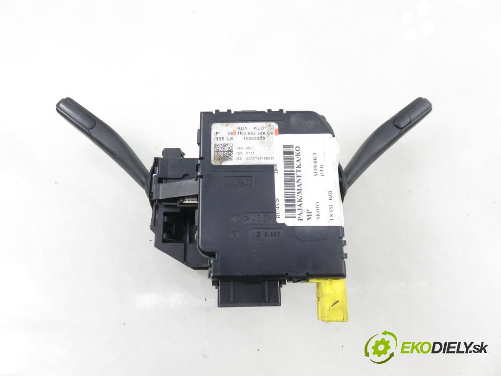 SKODA SUPERB II (3T4) SEDAN 2009 118,00 1.8 TSI - BZB 1798,00 PAKA/ŘAZENÍ/SADA: 1K5953503FR ; 1K0953519L ; 1K0953549CP